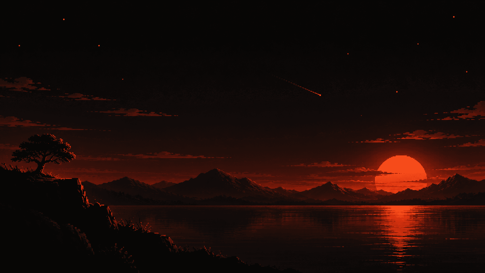 Rusper Dusk Pixel Horizon